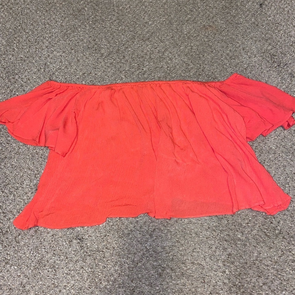 Forever 21 Bright Orange Blouse - Picture 5 of 5
